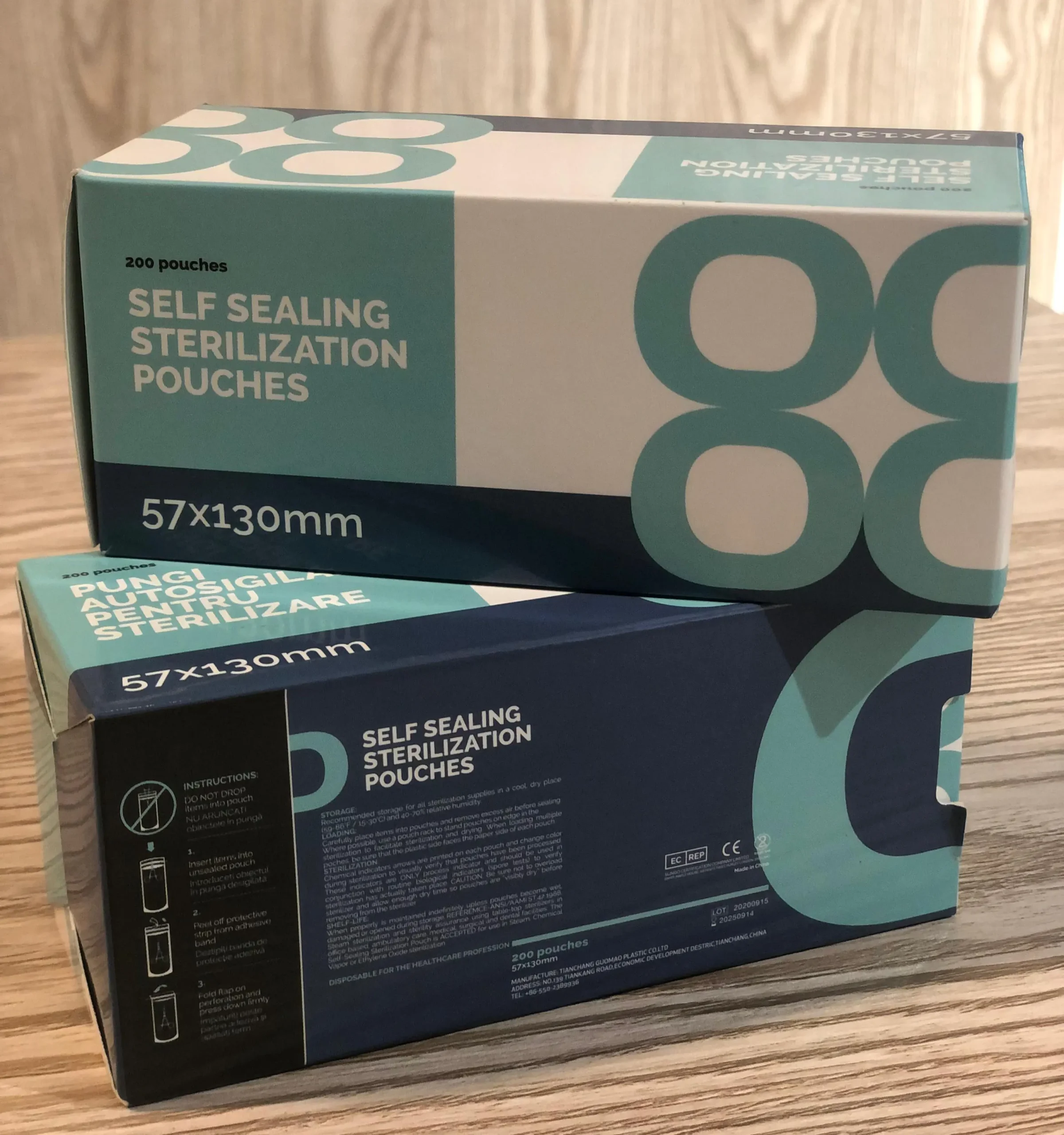 Self Sealing Sterilization Pouches 57*130mm